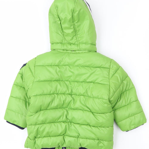 Mayoral Baby Green   Puffer Jacket Coat Size 9-12 Months   Zip