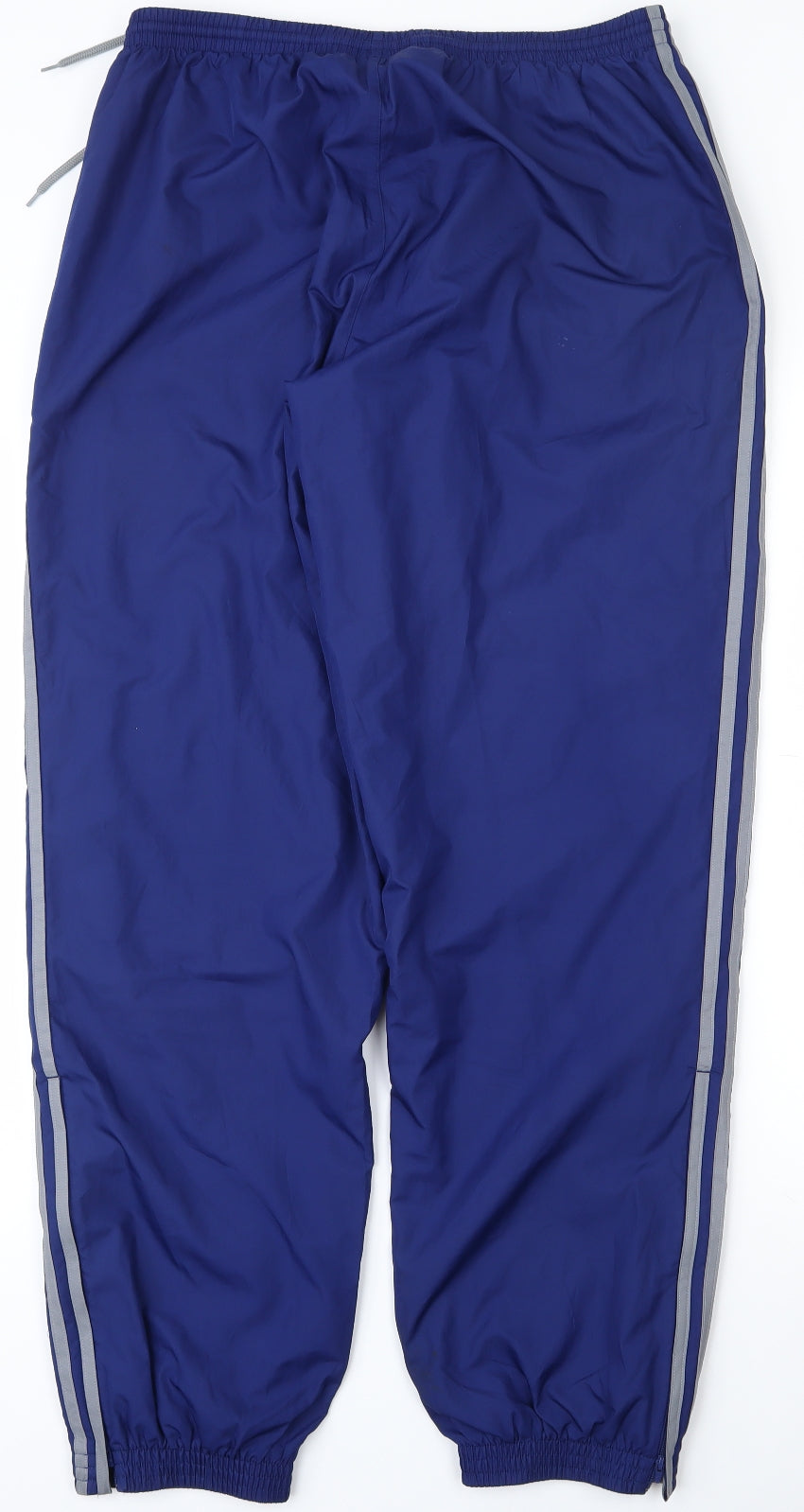 adidas Mens Blue  Polyester Jogger Trousers Size L L31 in Regular Drawstring