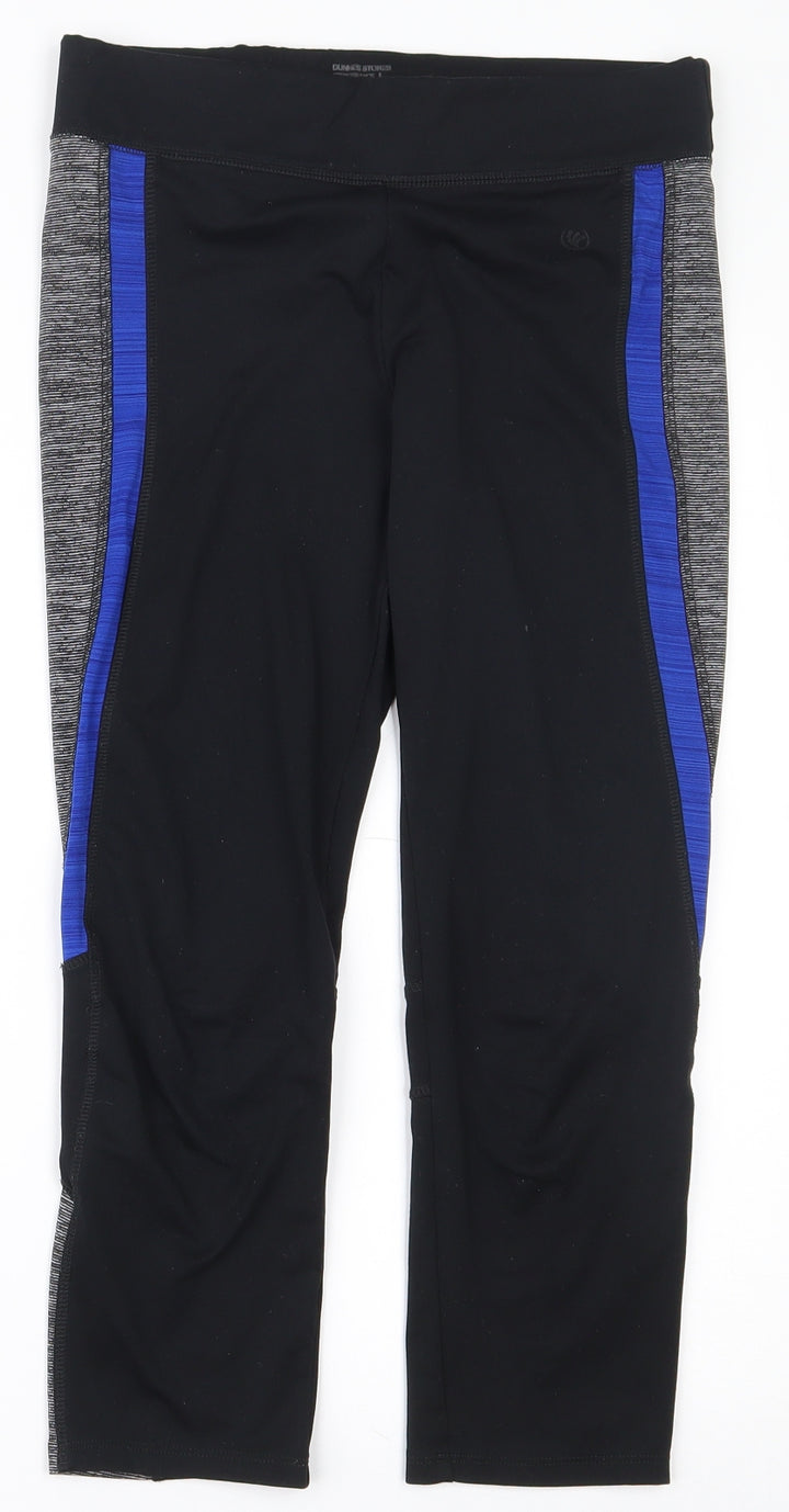 Dunnes Stores Womens Black Polyester Jogger Leggings Size 10 L22 in Regular Pullover