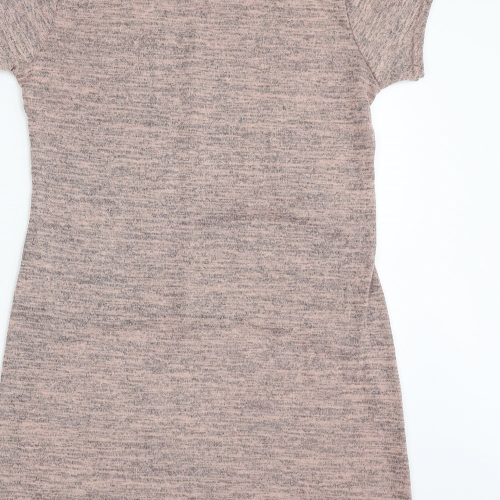 E-vie Girls Pink  Polyester Tunic Sweatshirt Size 13-14 Years  Pullover
