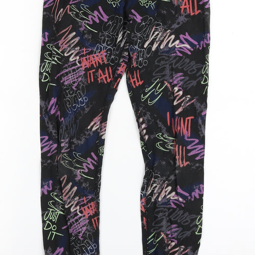 Nike Girls Black  Cotton Jegging Trousers Size 12-13 Years  Slim  - I want it all!