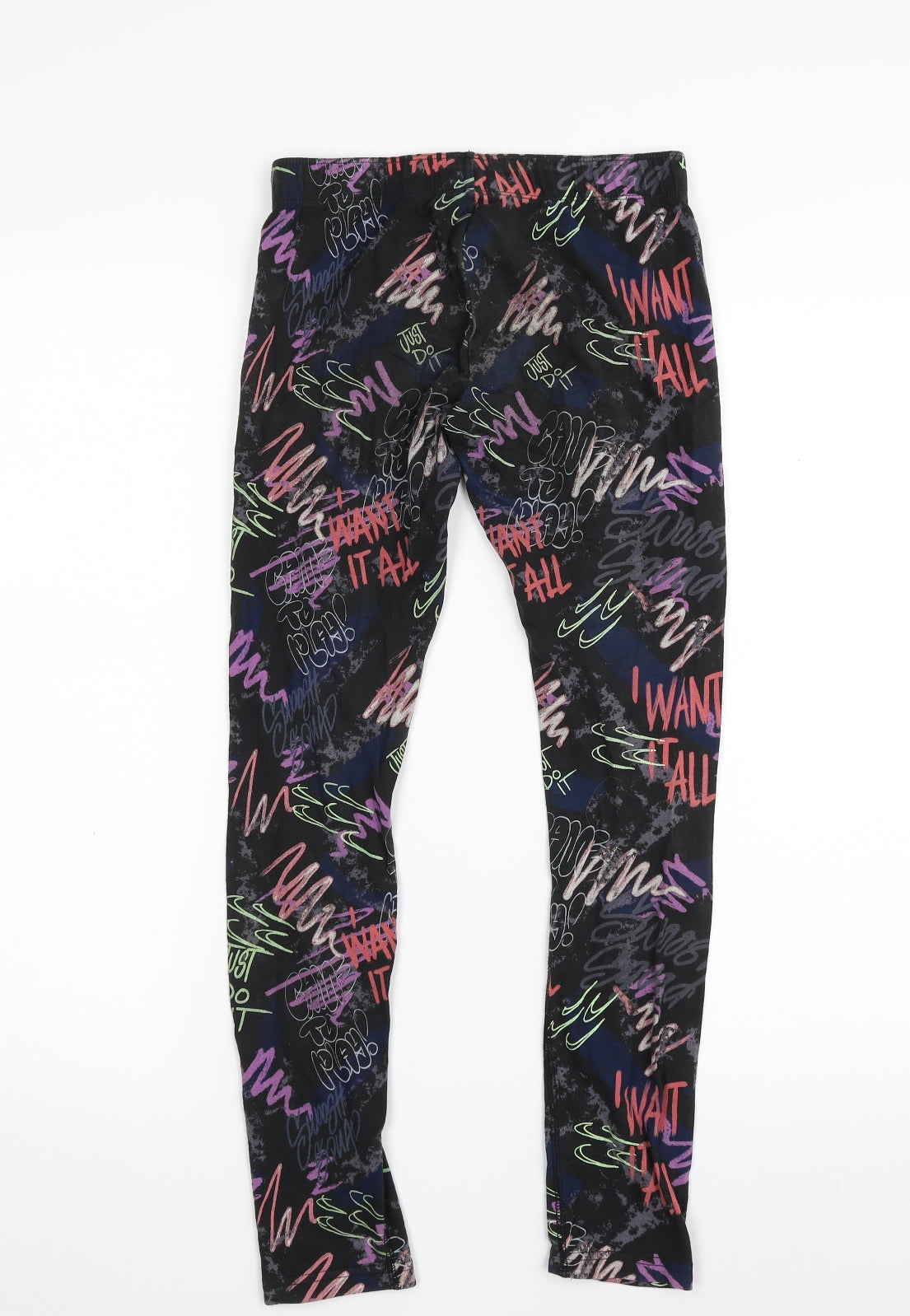 Nike Girls Black  Cotton Jegging Trousers Size 12-13 Years  Slim  - I want it all!