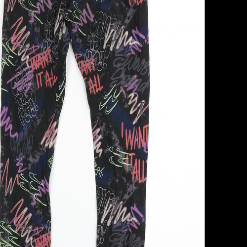 Nike Girls Black  Cotton Jegging Trousers Size 12-13 Years  Slim  - I want it all!