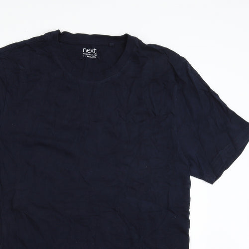 NEXT Mens Blue  Cotton  T-Shirt Size S Crew Neck