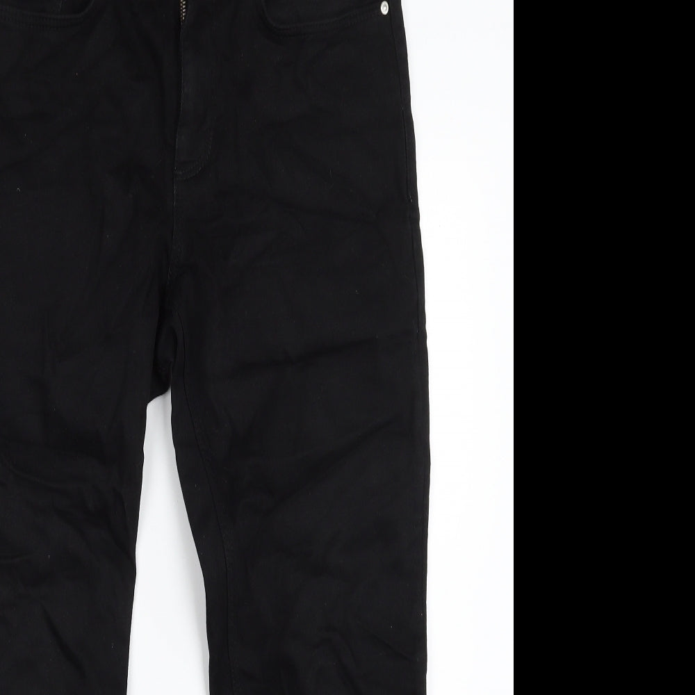 ASOS Mens Black  Cotton Tapered Jeans Size 28 in L30 in Slim Zip