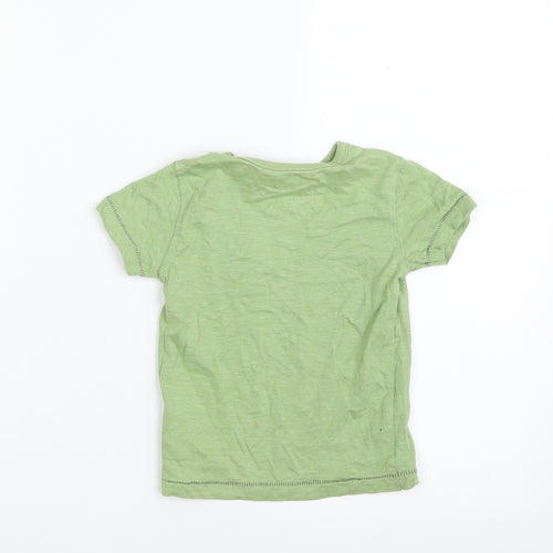 NEXT Baby Green  100% Cotton Basic T-Shirt Size 9-12 Months Crew Neck Pullover