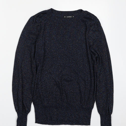 Dunnes Stores Womens Multicoloured Crew Neck  Viscose Pullover Jumper Size S