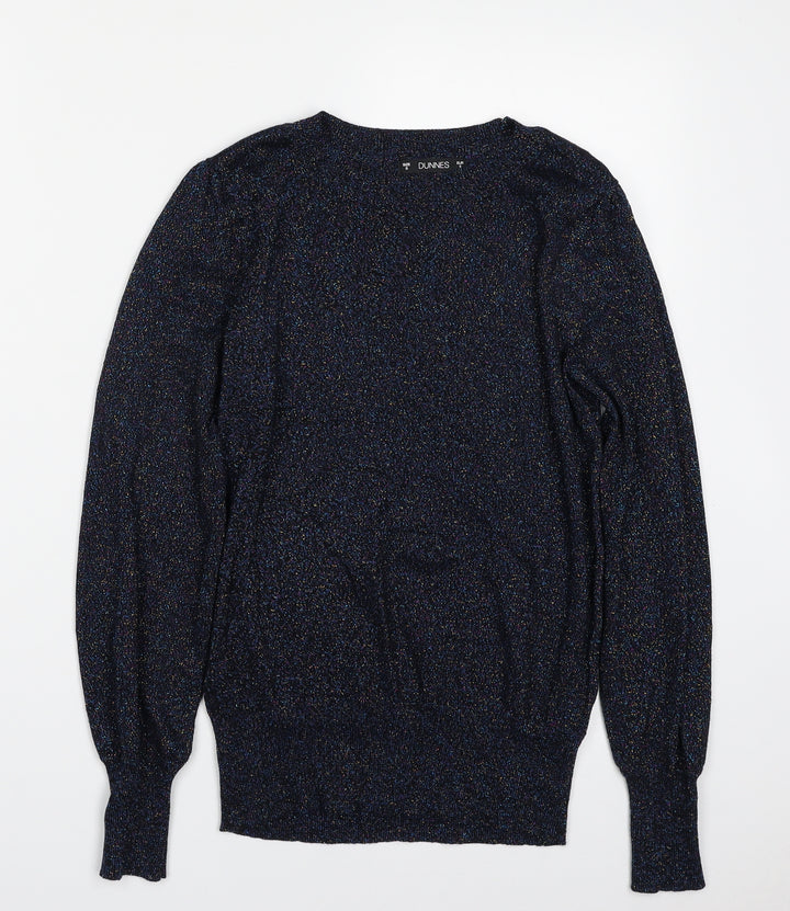 Dunnes Stores Womens Multicoloured Crew Neck Viscose Pullover Jumper Size S