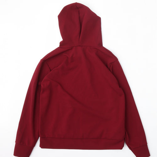 A2Z 4 Kids Girls Red  Polyester Pullover Hoodie Size 13 Years   - Vogue