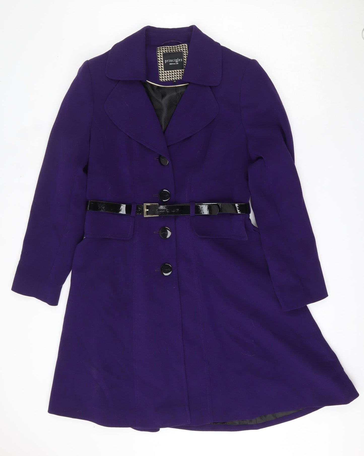 Principles Womens Purple   Jacket  Size 14  Button