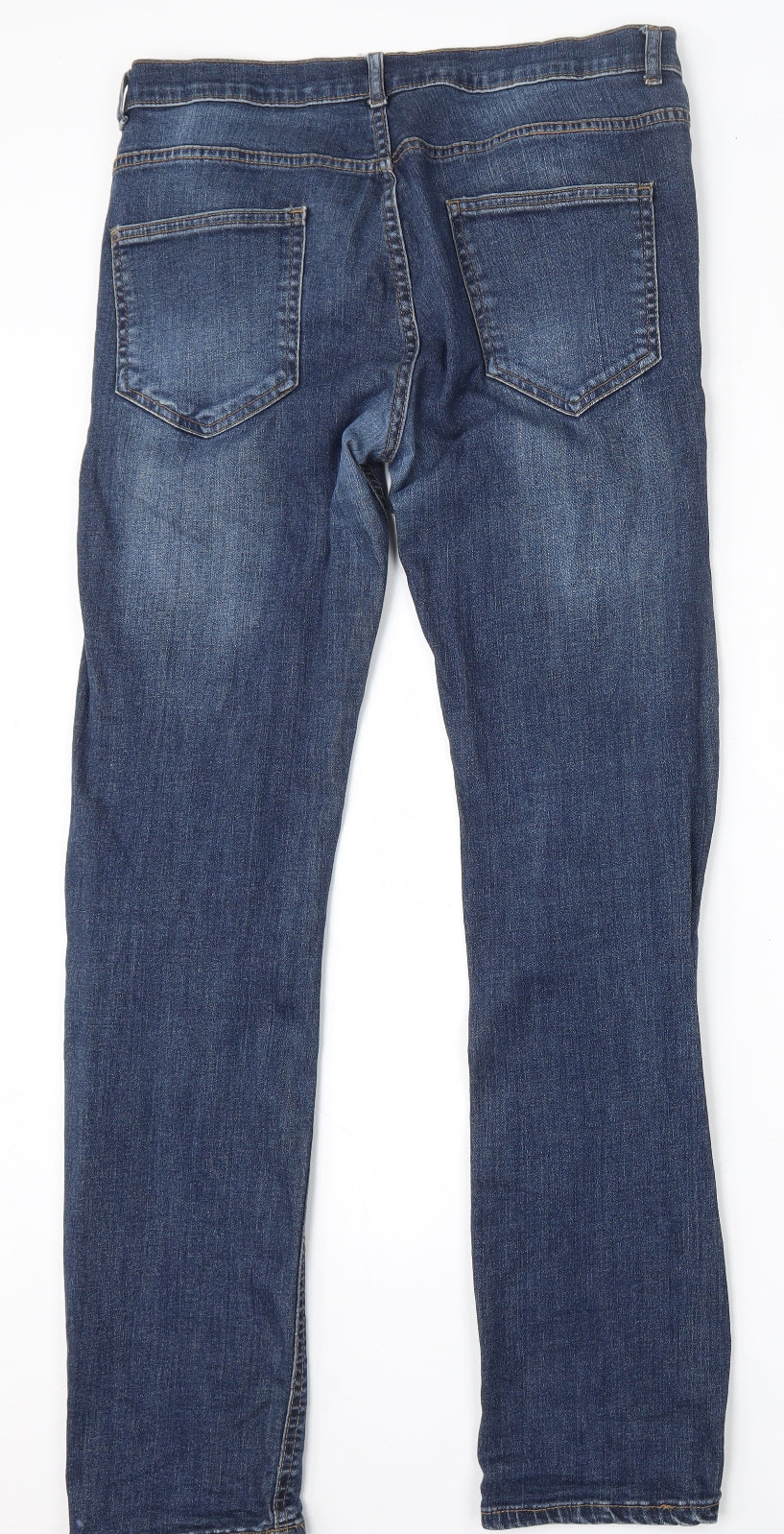 Denim Co Womens Blue  Cotton Skinny Jeans Size 32 L34 in Regular Button