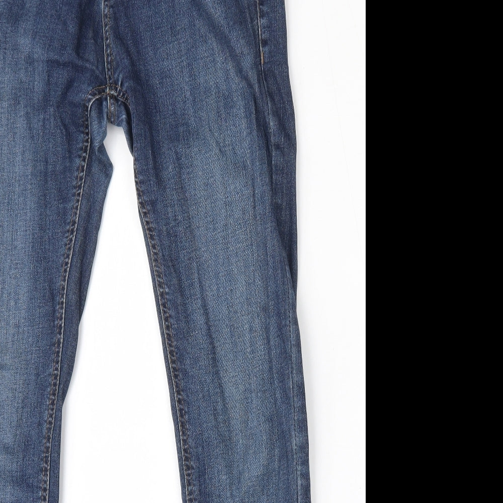 Denim Co Womens Blue  Cotton Skinny Jeans Size 32 L34 in Regular Button