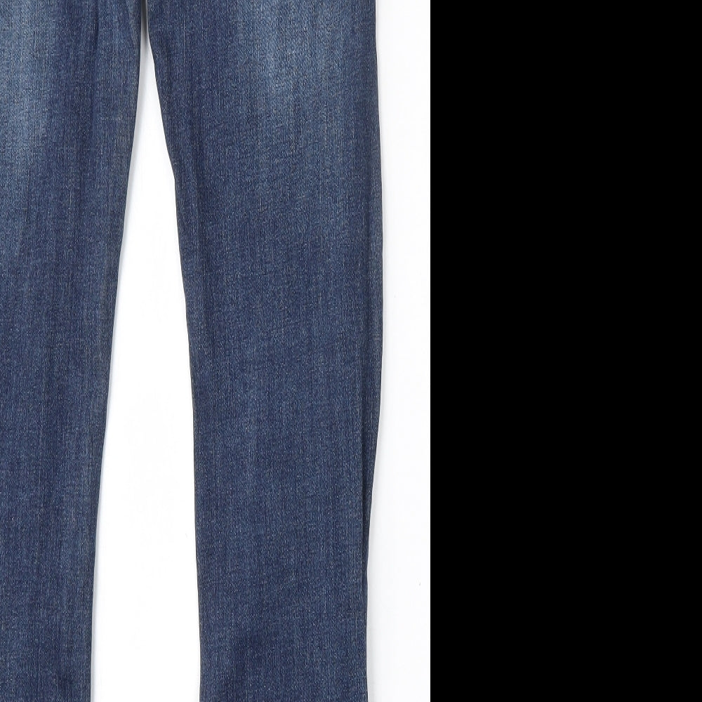 Denim Co Womens Blue  Cotton Skinny Jeans Size 32 L34 in Regular Button