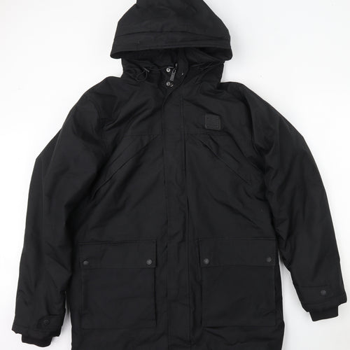 Supply & Demand Co. Mens Black   Puffer Jacket Jacket Size XL  Zip