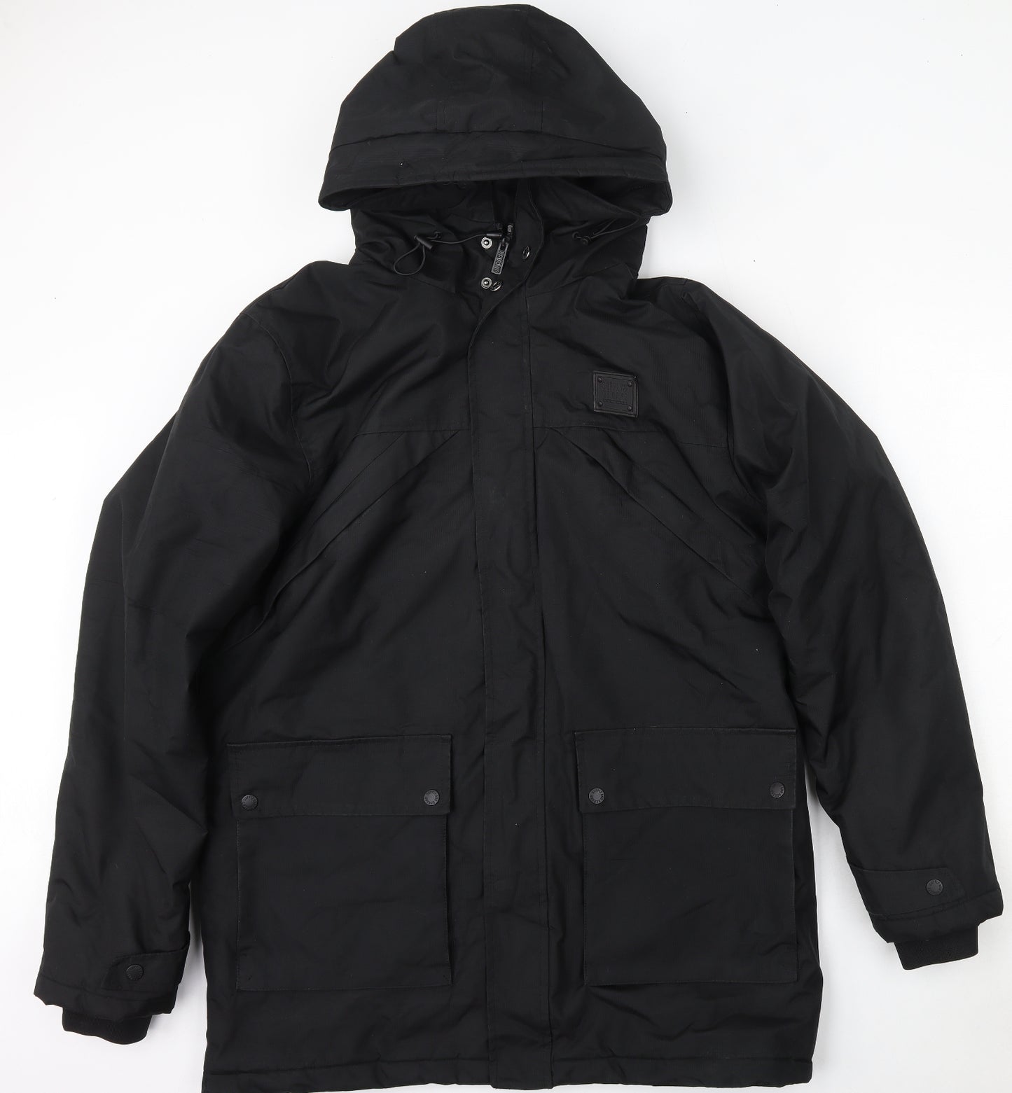 Supply & Demand Co. Mens Black   Puffer Jacket Jacket Size XL  Zip