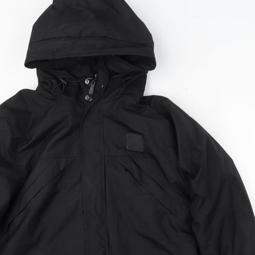 Supply & Demand Co. Mens Black   Puffer Jacket Jacket Size XL  Zip