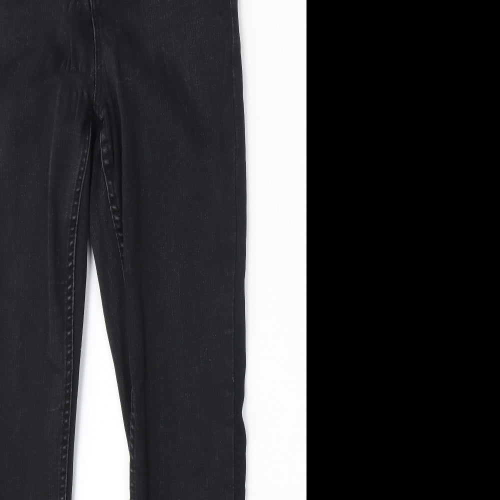 New Look Womens Black  Cotton Skinny Jeans Size 8 L26 in Regular Zip