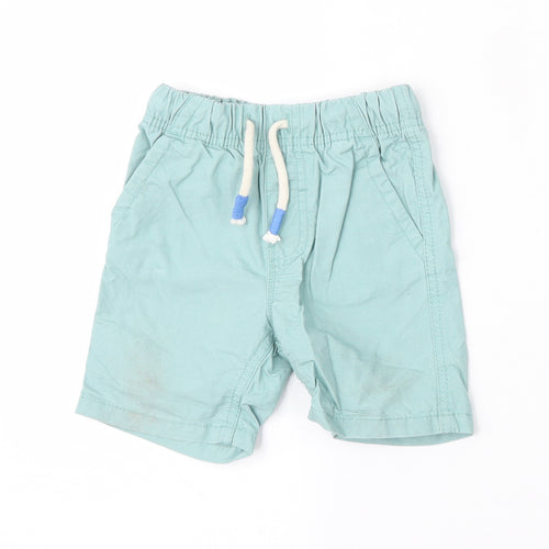 Dunnes Stores Boys Green  Cotton Cropped Trousers Size 12-18 Months  Tie