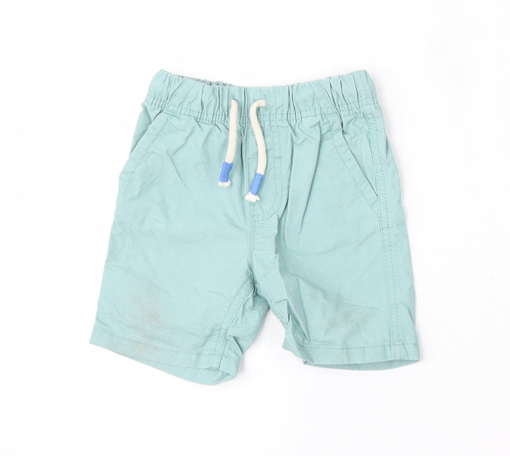 Dunnes Stores Boys Green Cotton Cropped Trousers Size 12-18 Months Tie