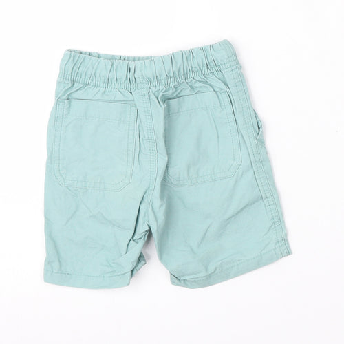 Dunnes Stores Boys Green  Cotton Cropped Trousers Size 12-18 Months  Tie