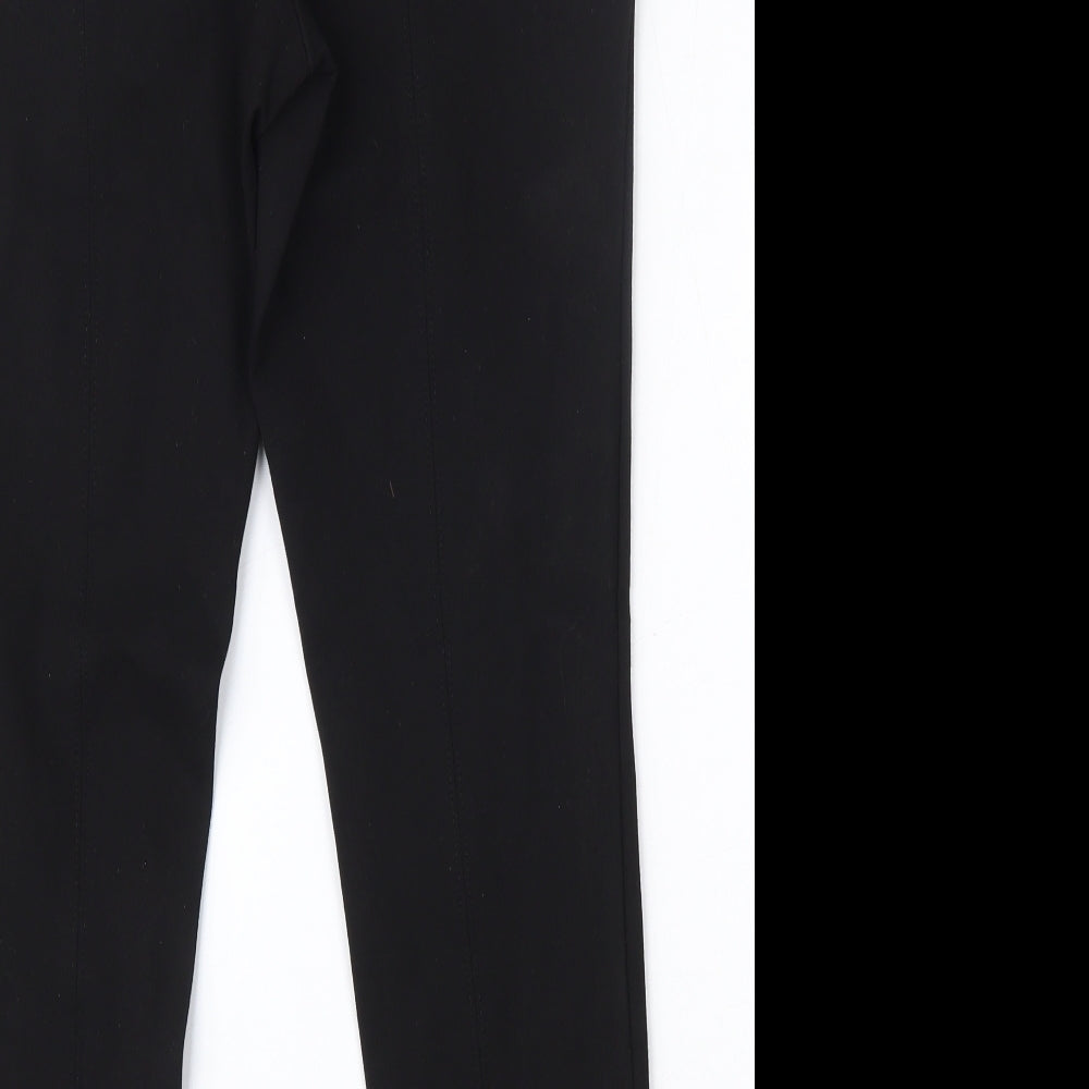 NEXT Womens Black  Viscose Trousers  Size 12 L26 in Regular