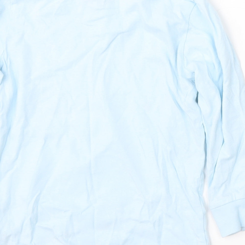 Disney Girls Blue  Cotton Basic T-Shirt Size 2-3 Years Round Neck  - Frozen