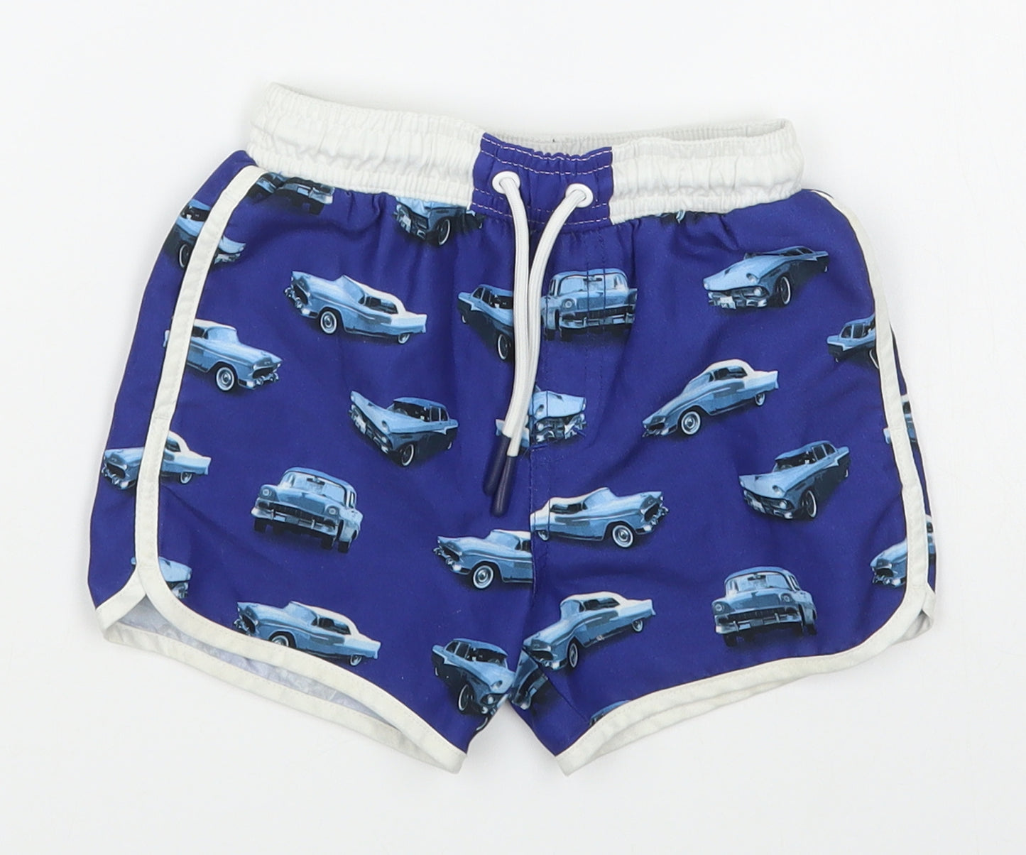 F&F Boys Blue  100% Polyester Sweat Shorts Size 2-3 Years  Regular  - Swim Trunks