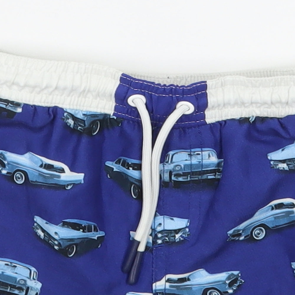 F&F Boys Blue  100% Polyester Sweat Shorts Size 2-3 Years  Regular  - Swim Trunks