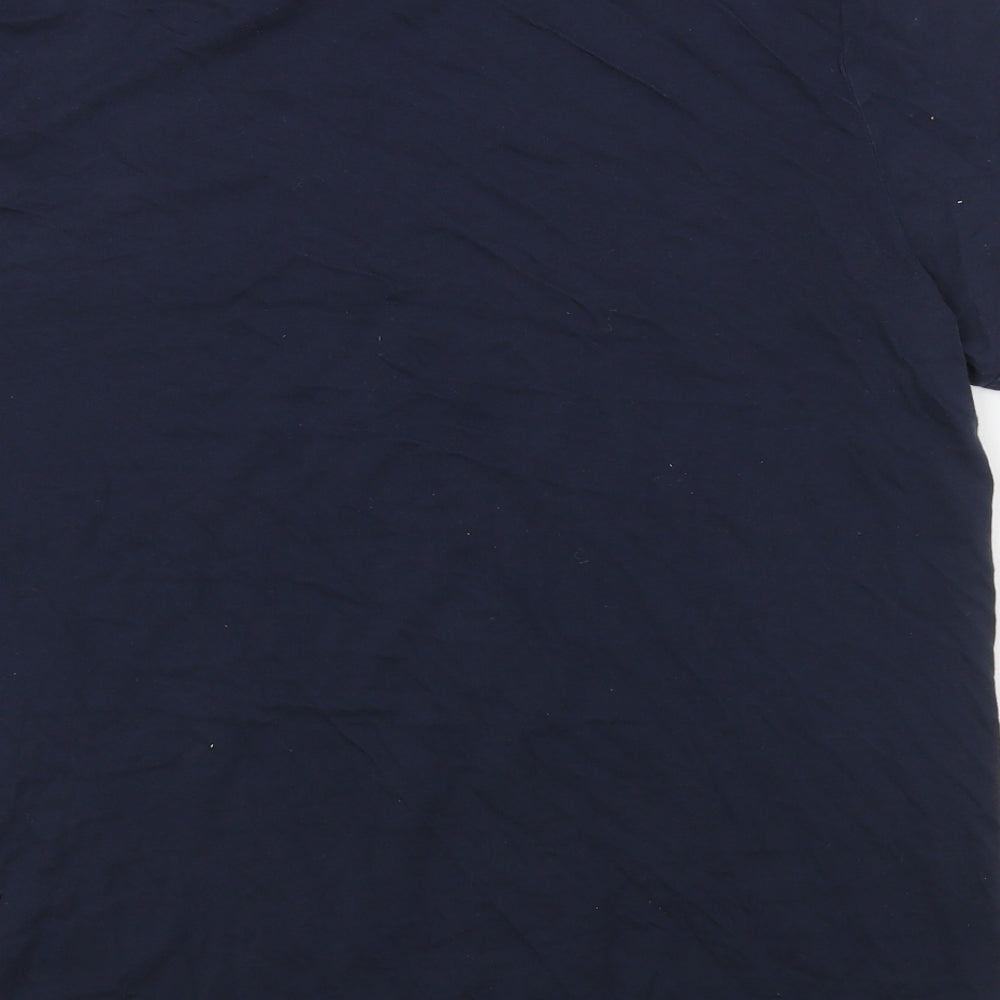 Jack Wills Mens Blue  Cotton  T-Shirt Size L Round Neck
