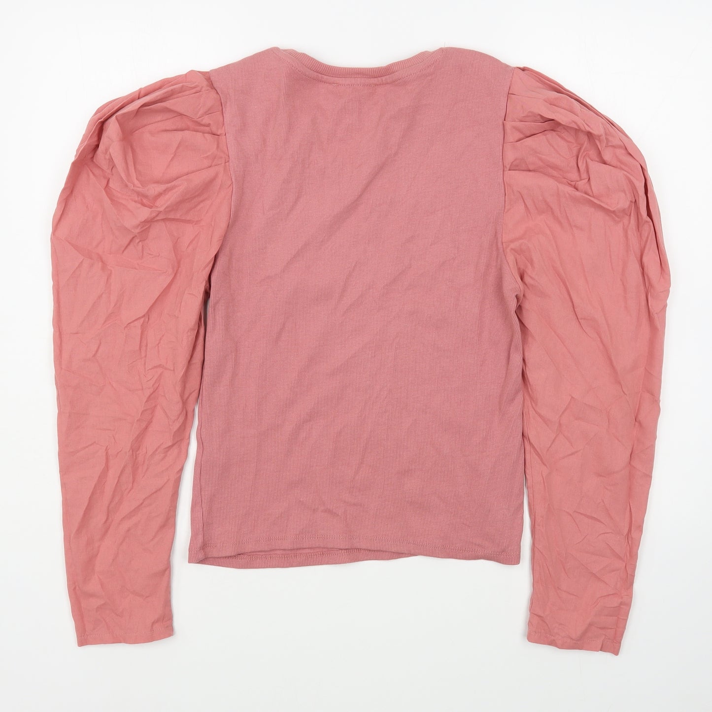 Primark Womens Pink Round Neck  Cotton Pullover Jumper Size S
