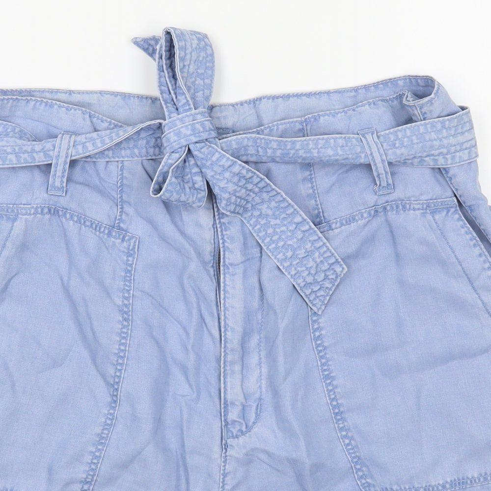 George Womens Blue  Lyocell Bermuda Shorts Size 14 L5 in Regular