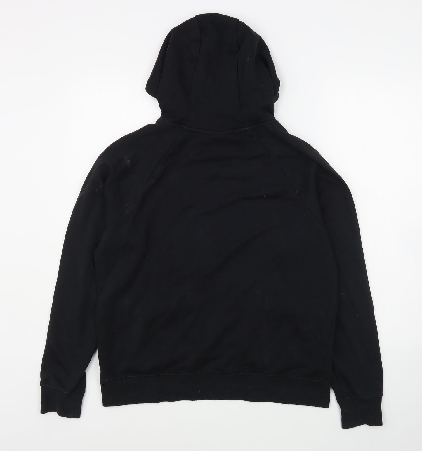 Nike Mens Black  Cotton Pullover Hoodie Size S