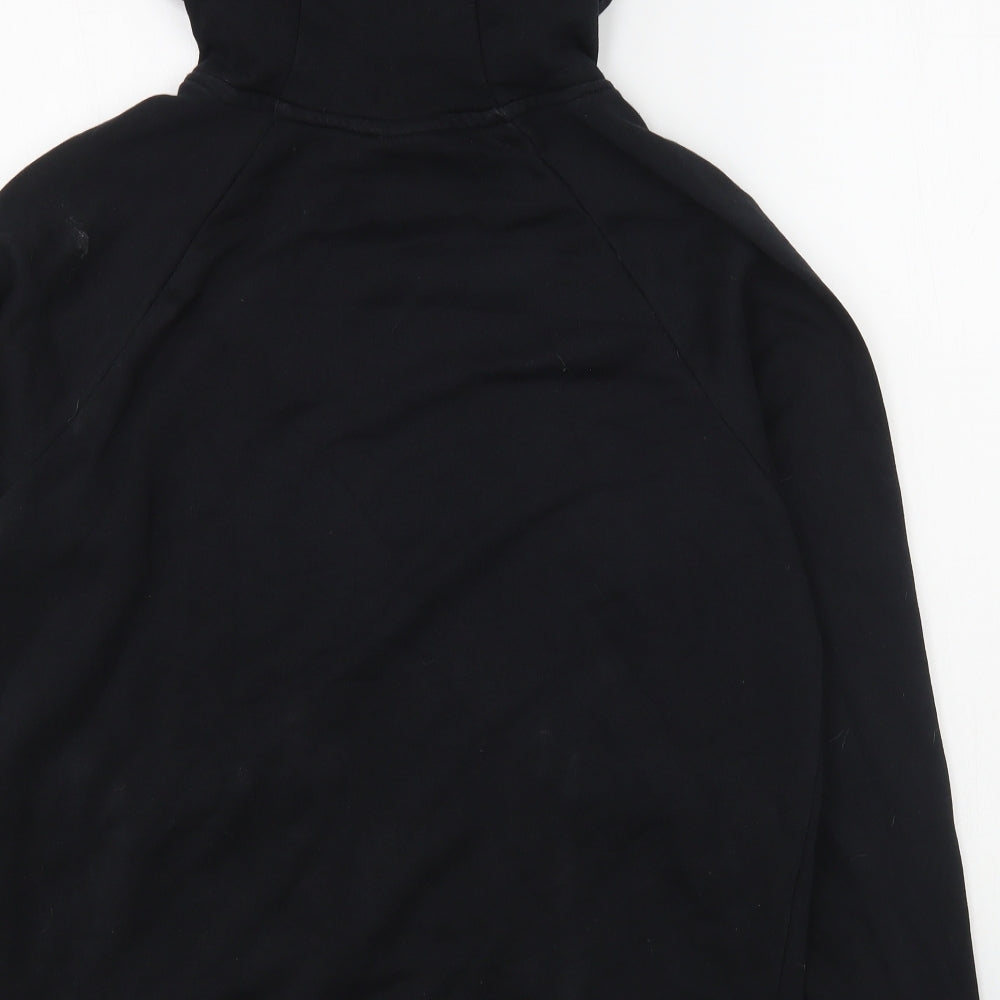 Nike Mens Black  Cotton Pullover Hoodie Size S