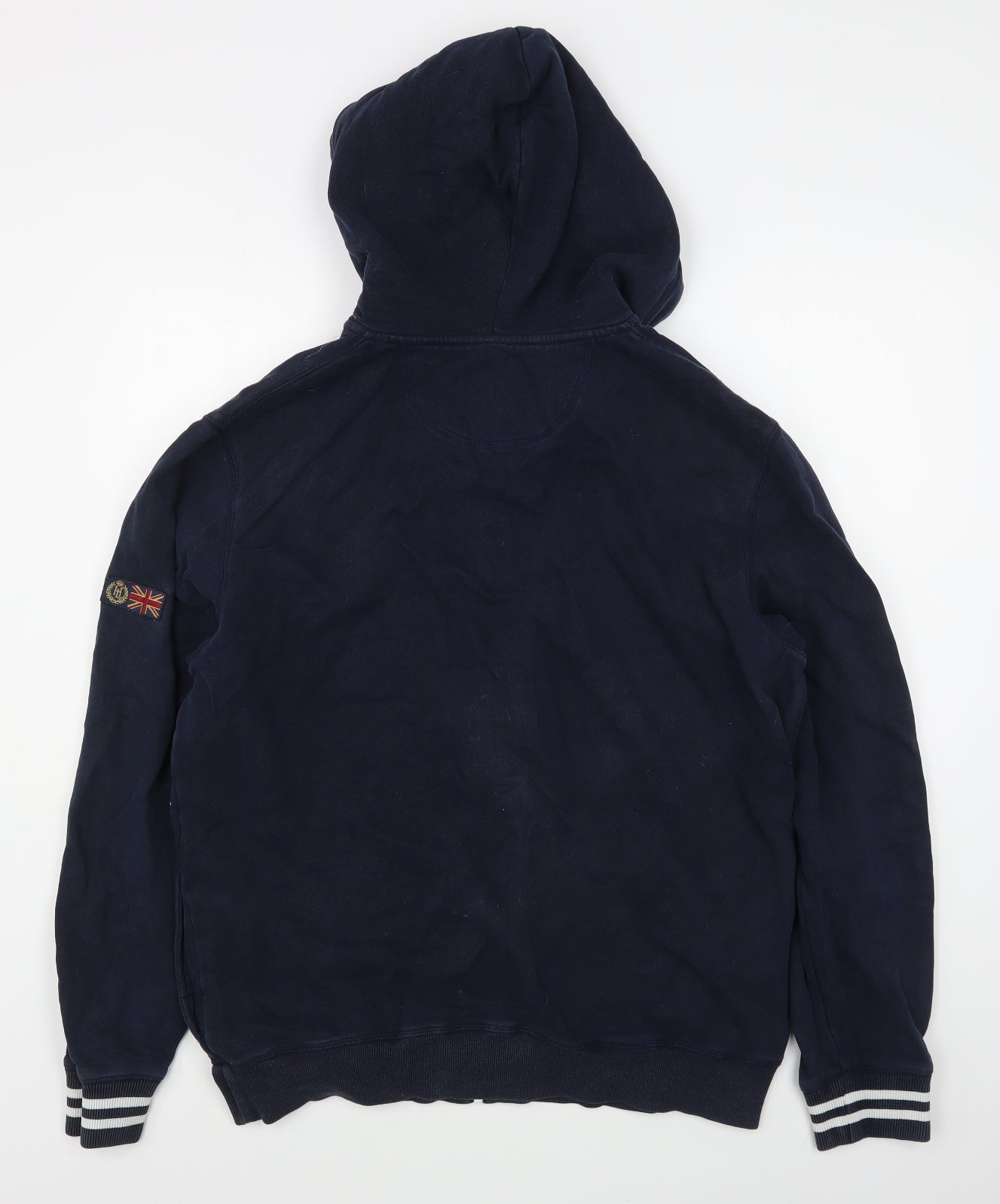 Henri Lloyd Mens Blue  Cotton Full Zip Hoodie Size XL