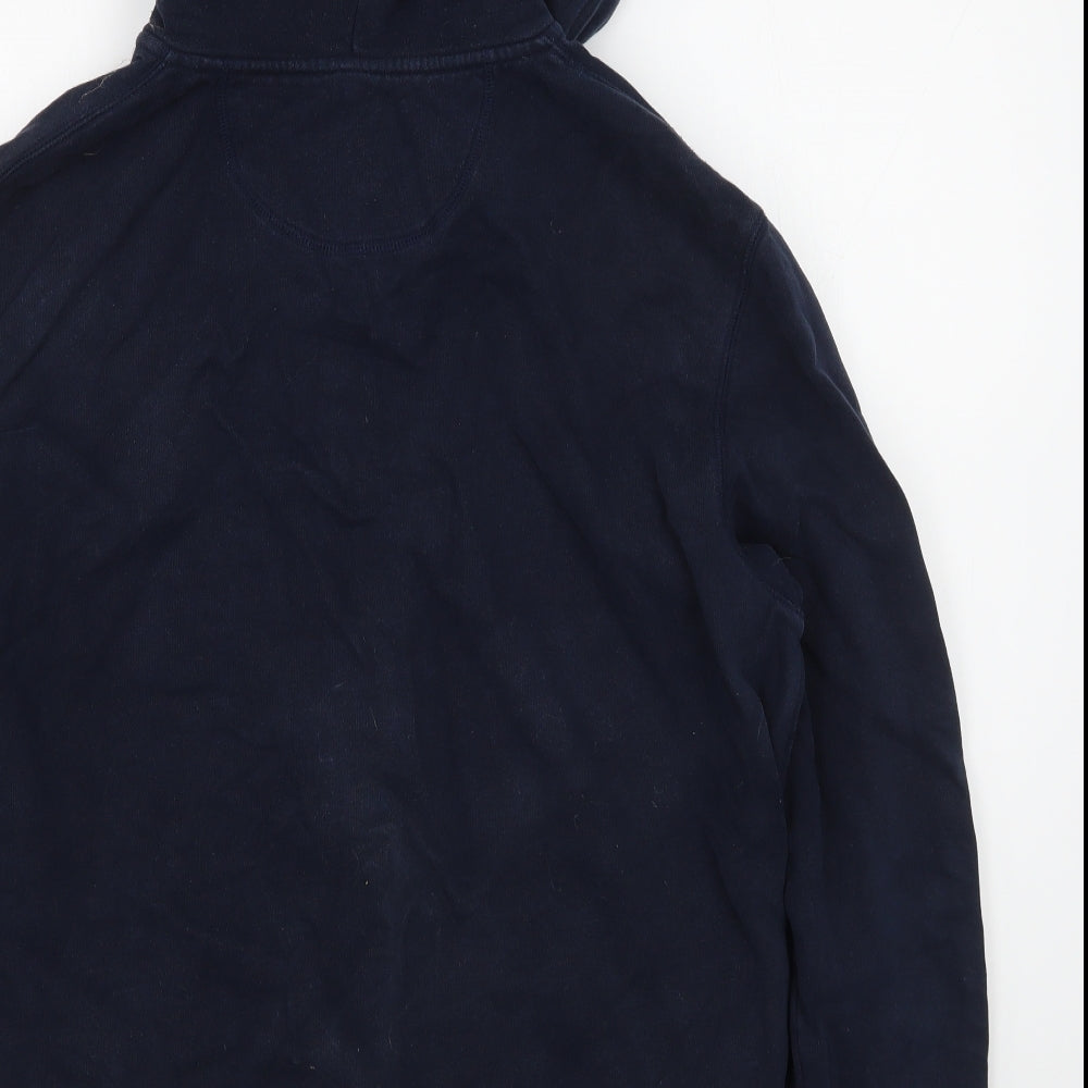 Henri Lloyd Mens Blue  Cotton Full Zip Hoodie Size XL