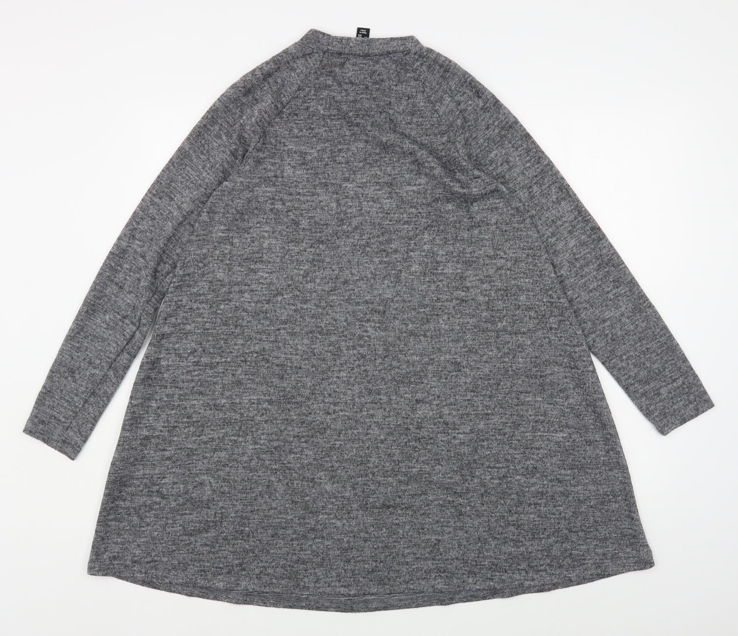 New Look Womens Grey Round Neck  Polyester Pullover Jumper Size 10