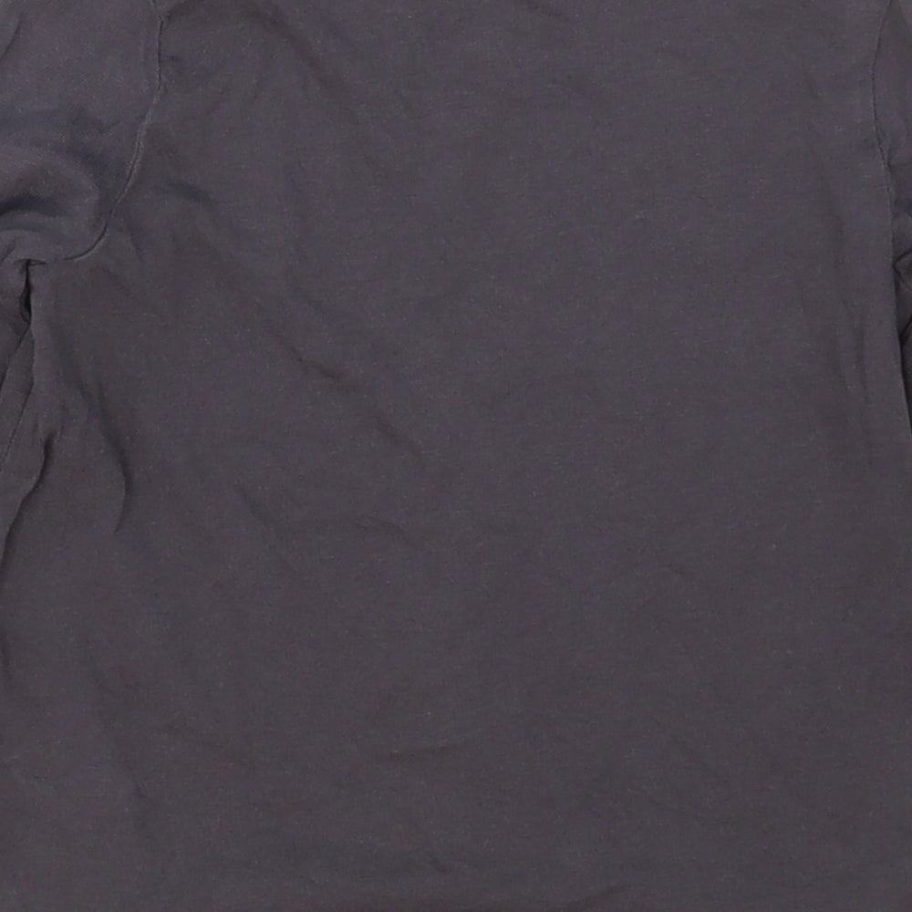 F&F Girls Grey  Cotton Basic T-Shirt Size 3-4 Years Crew Neck Pullover - One Of A Kind