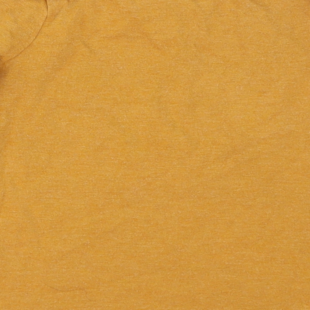 TU Girls Beige  Cotton Basic T-Shirt Size 3-4 Years Crew Neck Pullover