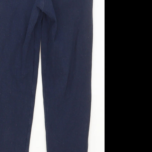 Preworn Girls Blue  Cotton Cargo Trousers Size 3 Years  Regular