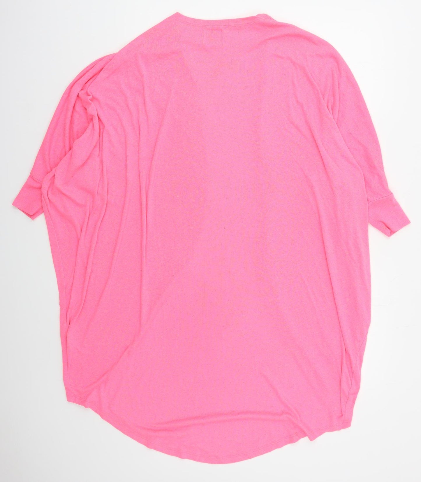 River Island Womens Pink V-Neck  Polyester Cardigan Jumper Size 6