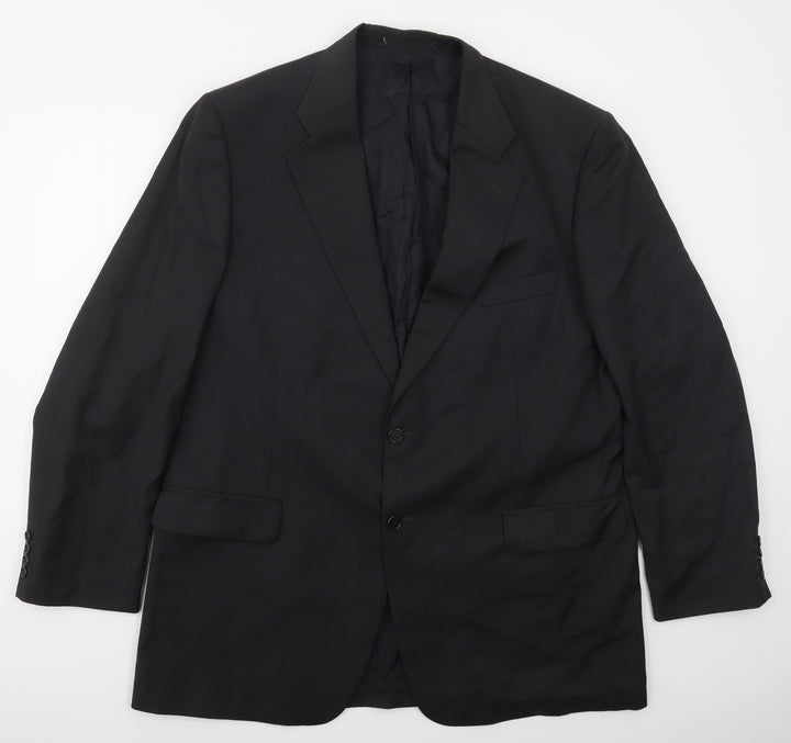 Preworn Mens Grey Polyester Jacket Suit Jacket Size 44
