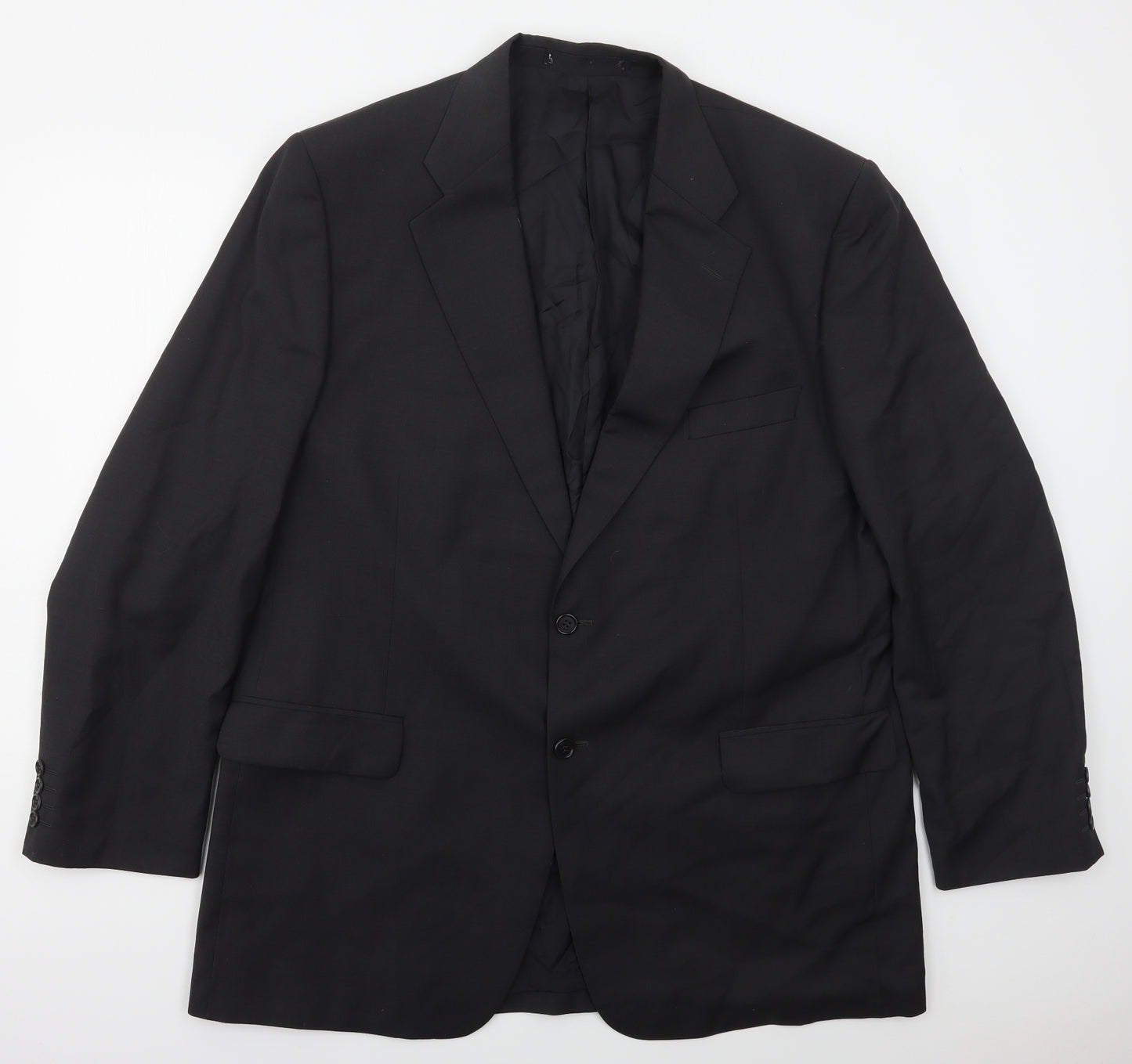 Preworn Mens Grey  Polyester Jacket Suit Jacket Size 44