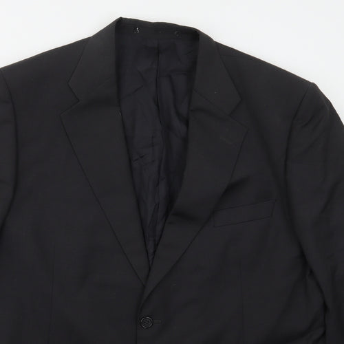 Preworn Mens Grey  Polyester Jacket Suit Jacket Size 44