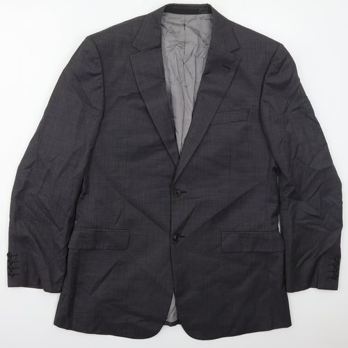 Marks and Spencer Mens Grey  Wool Jacket Suit Jacket Size 40