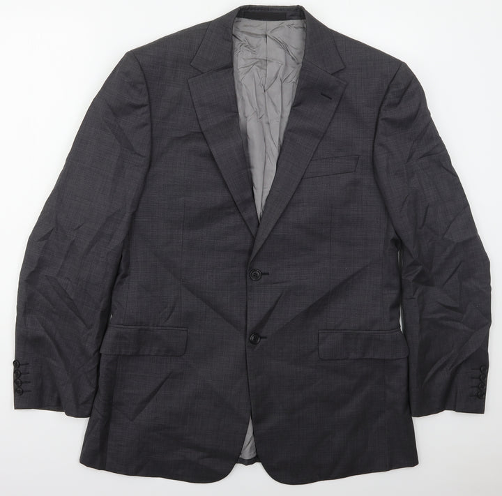 Marks and Spencer Mens Grey Wool Jacket Suit Jacket Size 40