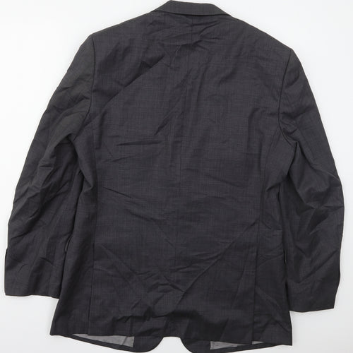 Marks and Spencer Mens Grey  Wool Jacket Suit Jacket Size 40
