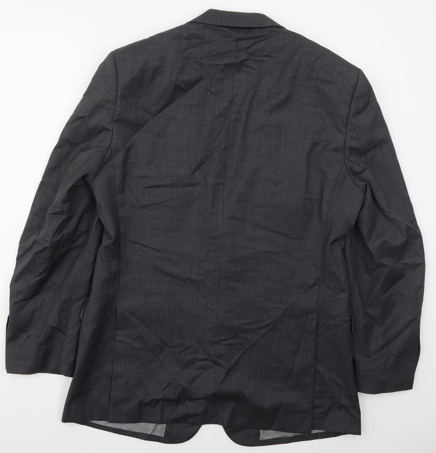 Marks and Spencer Mens Grey  Wool Jacket Suit Jacket Size 40
