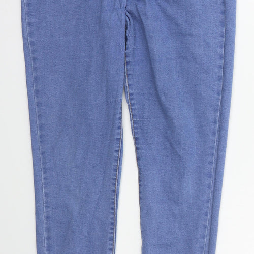 Denim Co Womens Blue  Cotton Skinny Jeans Size 16 L29 in Regular Button