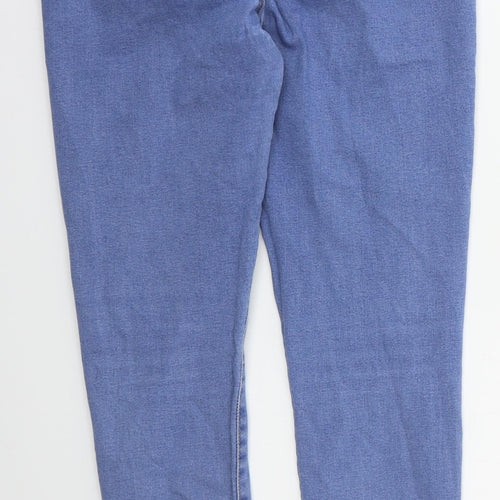 Denim Co Womens Blue  Cotton Skinny Jeans Size 16 L29 in Regular Button