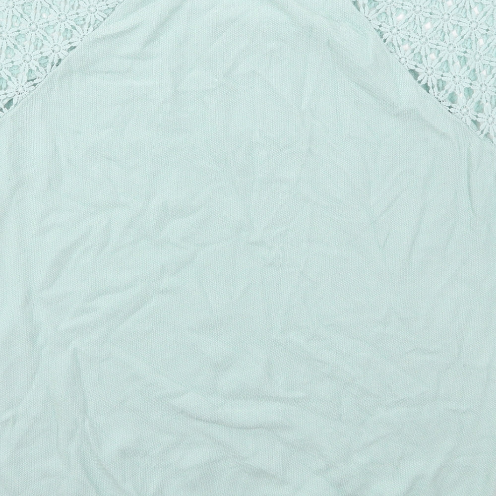 George Womens Green Boat Neck  Cotton Pullover Jumper Size 18